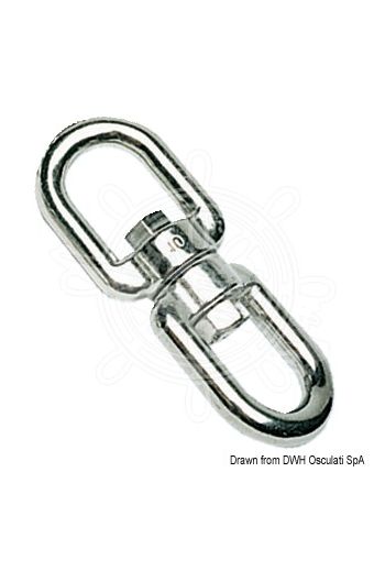 AISI 316 stainless steel swivel with double eye