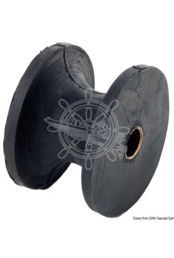 Nylon or hard rubber spare sheave for rollers