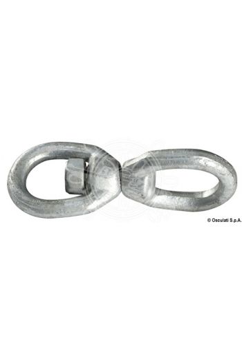 Galvanized steel swivel made for anchor chains and buoys