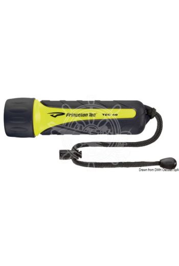 PRINCETON Tec 40 torch, IPX8 underwater (Watertight up to: 100 m, Lumen: 28, Range: 108 m, Duration hours: 5, Frame colour: Fluo yellow, Batteries INC)