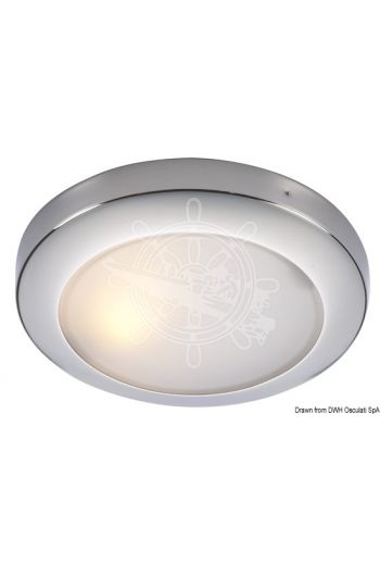 Polaris halogen ceiling light, recessless version (Finish: Mirror polished, V: 12, W: 20, Bulb: G4, Spare bulb: 14.453.01; 14.100.24, Light colour: white)