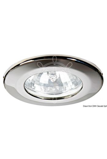 Sterope halogen ceiling light for recess mounting