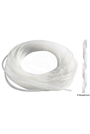 Cabling coil made of white polyethylene