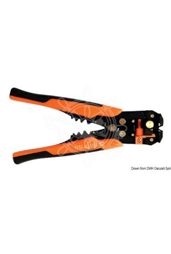 Professional crimping tool + cable stripper (For cables mm2: 0.2 - 6, Pliers length mm: 205)