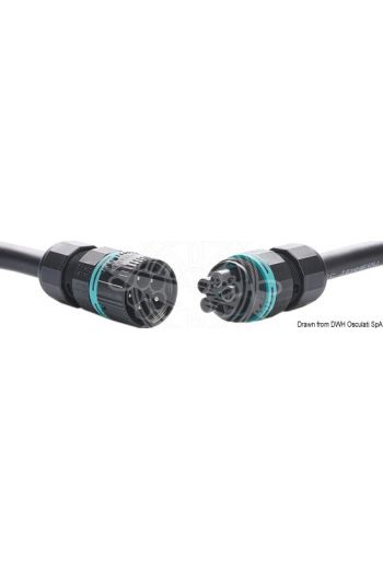 2/3/4-pole flying plug/socket (Poles: 2/3/4, Max A: 17,5, Cable section mm2: 0,5 - 4, Cable Ø mm: 3x(2-4) / 4x(2-4), Measures: Ø 23 x 113)