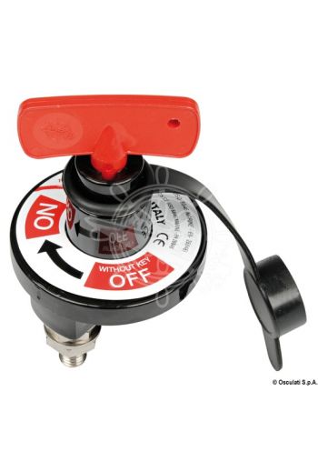 Heavy Duty MKII marine battery switch (Max capacity - for 5 seconds: 2500 A, Max capacity - continuous: 280 A, Flange Ø: 66 mm, Spare key: 14.385.3)