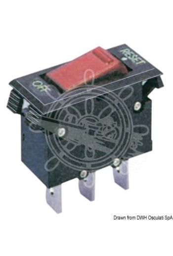 Thermal toggle switch, resettable model