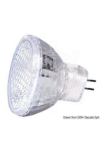 Halogen bulbs with dichroic reflector, G4 connection