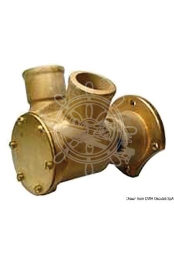 NAUCO 242437 pump (Spare motor: VM HR 694 H1D10-29700-1301Mercruiser D183-D254-29700-1331, Hose fitting: 45-mm Ø, Equivalent item)