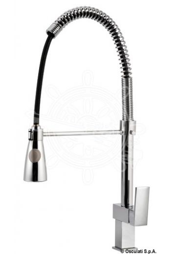 Square spray mixer for kitchen (A: 310 mm, B: 32 mm, C: 45 mm, D: 520 mm)