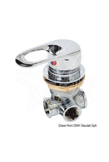 Olivia built-in mixer (Neck Ø: 42 mm, Suitable for: shower, Treads: 1/2” F, Inner size: 72 mm)