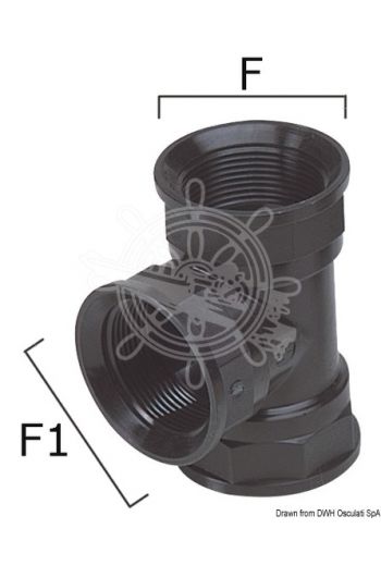 T joints made of high strength thermopolymer
