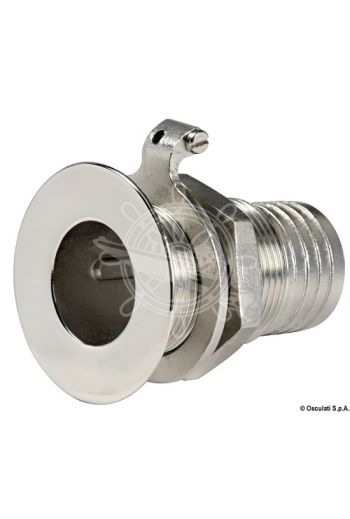 Flush skin fittings with hose adaptor