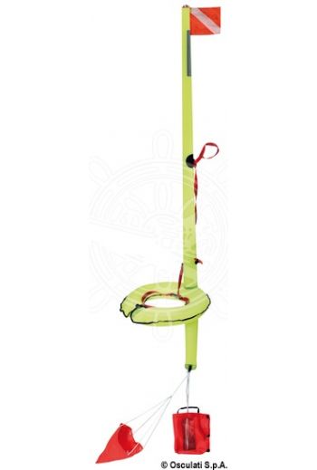DAN BUOY self-inflatable MOB system (Floatablility N: 275, Measures: 290x230x125, For hose Ø mm: 25, 9: 4,8)