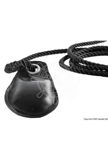 Leather line-throwing gun (Material: Leather, Colour: Black, Weight in g: 400)