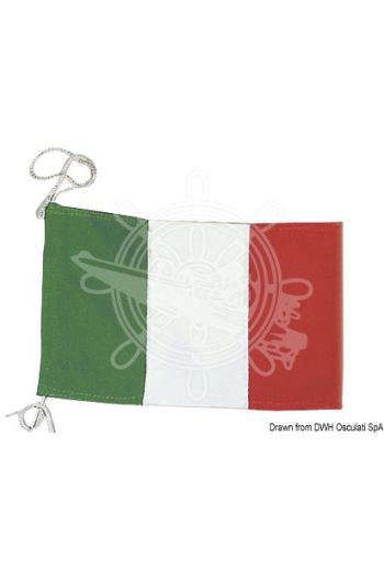 Italian courtesy flag made of polyester (Measures: 20x30 cm)
