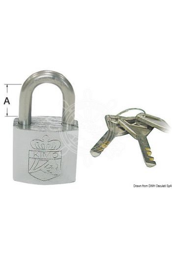 Padlock fitted with Abloy safety key