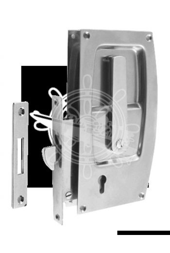 Locks (Version: Complete with traditional key lock, Plate mm: 158x87, Frame mm: 112x15)
