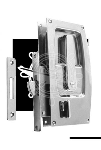 Locks (Version: With lock lever and unlock key from other side, Plate mm: 158x87, Frame mm: 112x15)