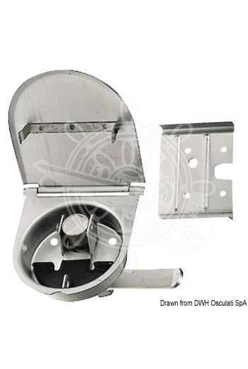 Lift and turn latch with cover (Base size mm: 110x100)
