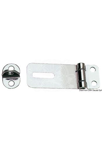 Hasp & Staple (Measures: Closed 65x23, without screw cap strap)