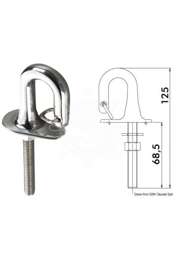 Stainless steel spring-locking ring