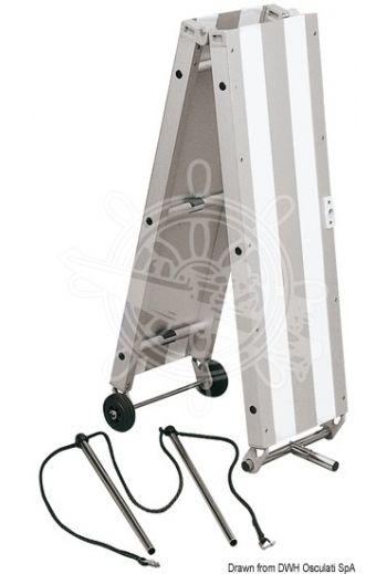 Foldable gangway (Version: Folding, Length: 2 m, Width: 33 cm, Weight in kg: 12,6)
