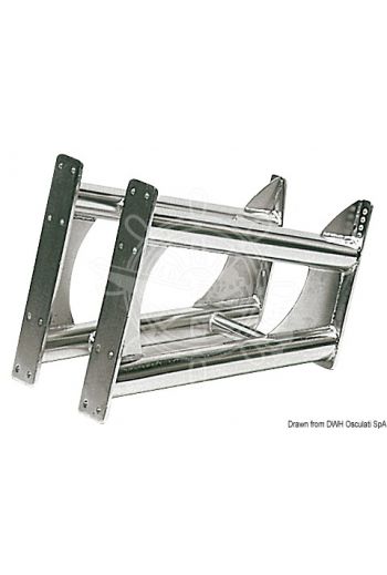 Stainless steel outboard engine brackets (For outboard up to: from 140 to 300 HP, Total weight: kg 28 (with counter plate))