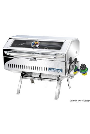 MAGMA Catalina Infrared barbecue with infrared grilling technology (Double cooking grill - primary: 30x46 cm, Double cooking grill - secondary: 14x46 cm)