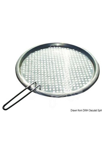 Removable anti-stick griddles made of Teflon coated stainless steel (Description: Round version for BBQ 48.511.01; 48.511.02; 48.511.03)