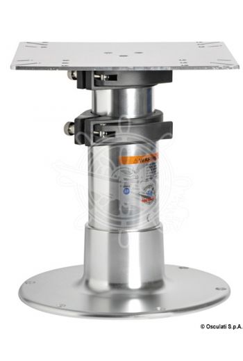 HEAVY DUTY Giant table pedestal (Height mm: 345/714, Extra-flat base Ø mm: 305, Tube Ø mm: 100/88/72, Table plate mm: 305x305, OPTIONAL extensi)