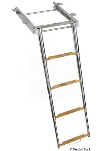 TOP LINE ladder with slide (Steps: 4, Pipe Ø mm: 44/38/32/25)
