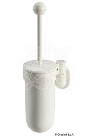 Toilet brush holder (Height (handle included): 355 mm, Ø: 89 mm, Overall protrusion: 125 mm)
