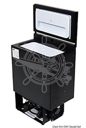 ISOTHERM BI16 vertical recess-mount mini-fridge (Model: BI16, Volume l: 16, V: 12/24, Cuurent draw (W/24h): -, Measures: 384x240x557 mm, Weight in kg: 11,9)
