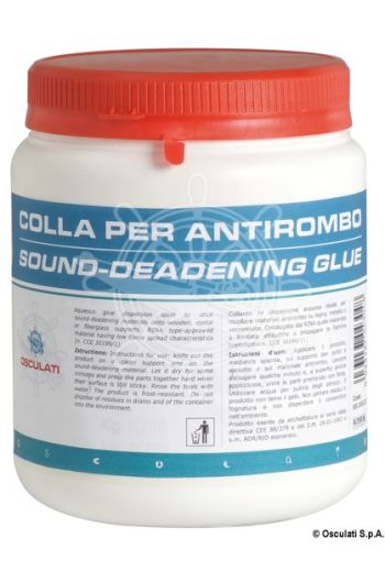 Self-extinguishing glue for sound-insulating/sound-deadening panels (Packaging: 0,750 l, Homologated: Ri.N.A.)