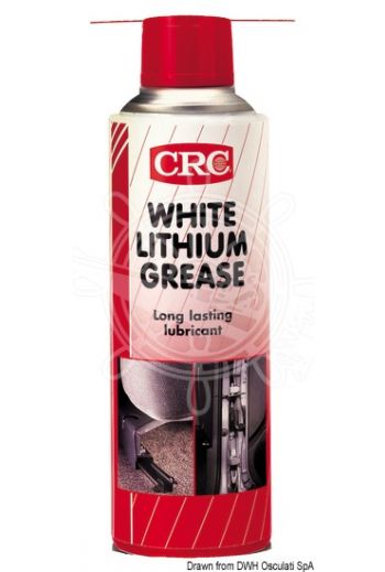 CRC - “White Lithium” lithium water-repellent white grease (Spray can: 300 ml)