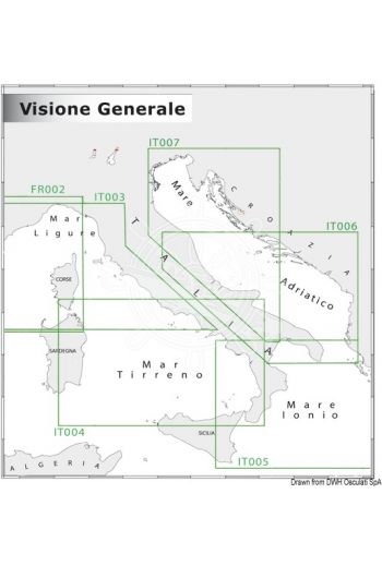 Wide area charts 1:5.000.000 - 1:300.000 NAVIMAP overview